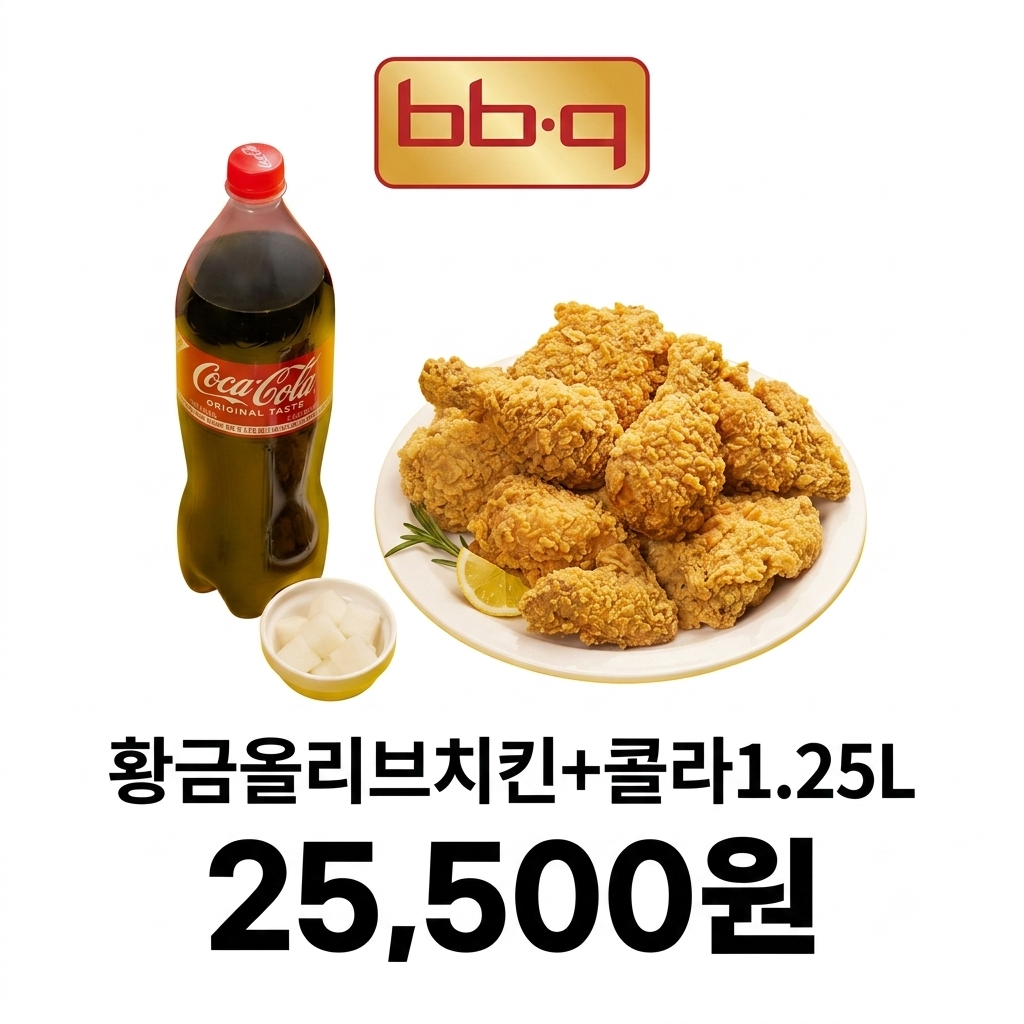 BBQ 황금올리브치킨+콜라